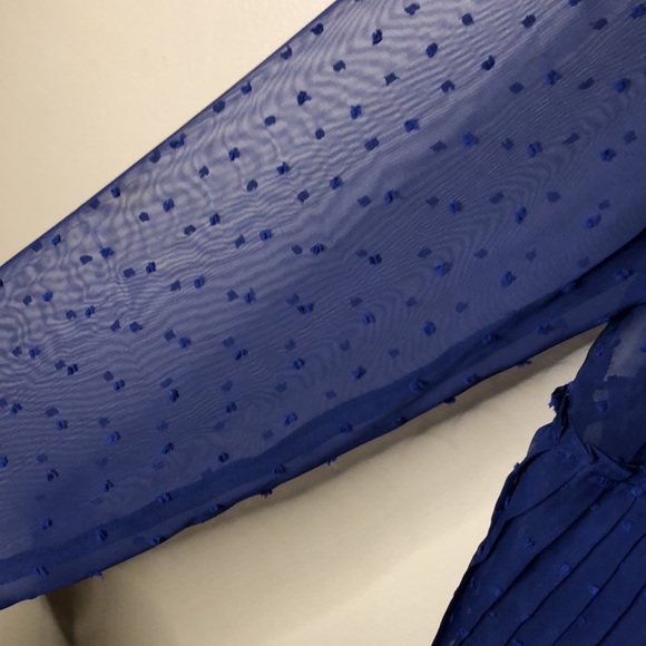 Plenty sheer pleated long sleeve in twilight - Picture 2 of 8